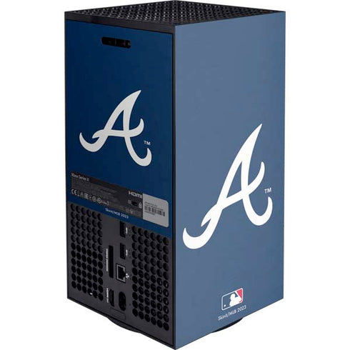 MLB Atlanta Braves - Solid Distressed Xbox Series X Console Skin