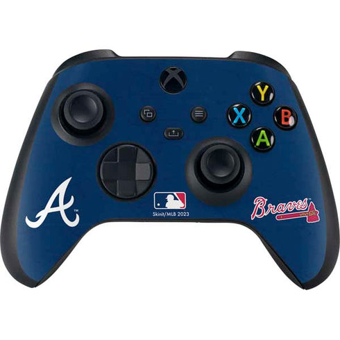 MLB Atlanta Braves - Solid Distressed Xbox Series X Controller Skin