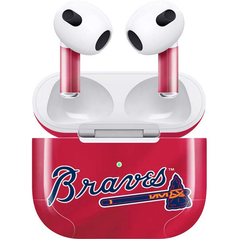 MLB Atlanta Braves Alternate/Away Jersey Apple AirPods (3rd Gen 2021) Skin