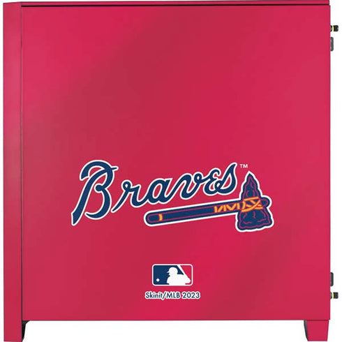MLB Atlanta Braves Alternate/Away Jersey Corsair 4000D Tempered Glass Mid-Tower ATX Case Skin