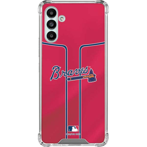 MLB Atlanta Braves Alternate/Away Jersey Galaxy A13 5G Clear Case