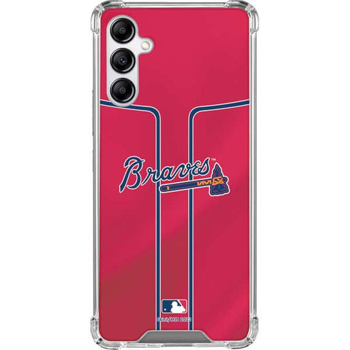 MLB Atlanta Braves Alternate/Away Jersey Galaxy A14 5G Clear Case