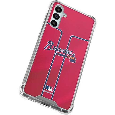 MLB Atlanta Braves Alternate/Away Jersey Galaxy A14 5G Clear Case