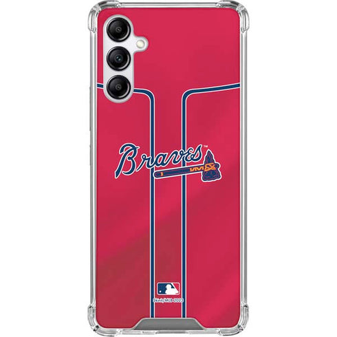 MLB Atlanta Braves Alternate/Away Jersey Galaxy A15 5G Clear Case