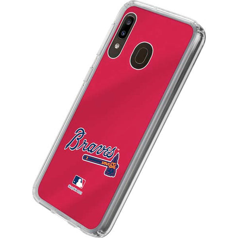 MLB Atlanta Braves Alternate/Away Jersey Galaxy A20 Clear Case