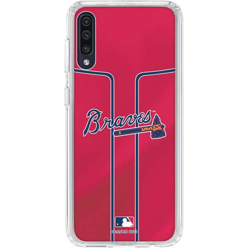 MLB Atlanta Braves Alternate/Away Jersey Galaxy A50 Clear Case