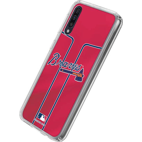 MLB Atlanta Braves Alternate/Away Jersey Galaxy A50 Clear Case