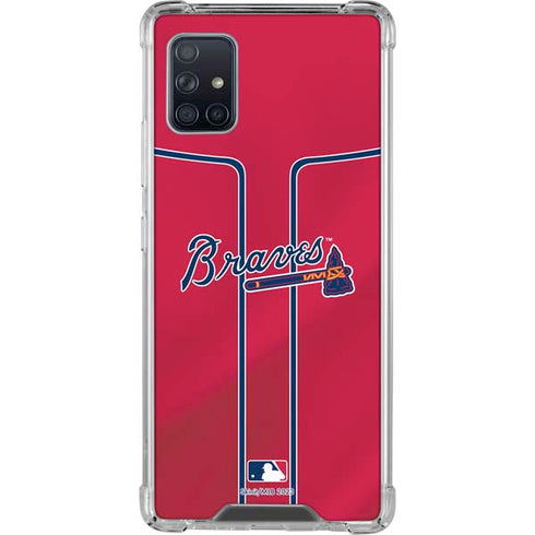 MLB Atlanta Braves Alternate/Away Jersey Galaxy A51 5G Clear Case