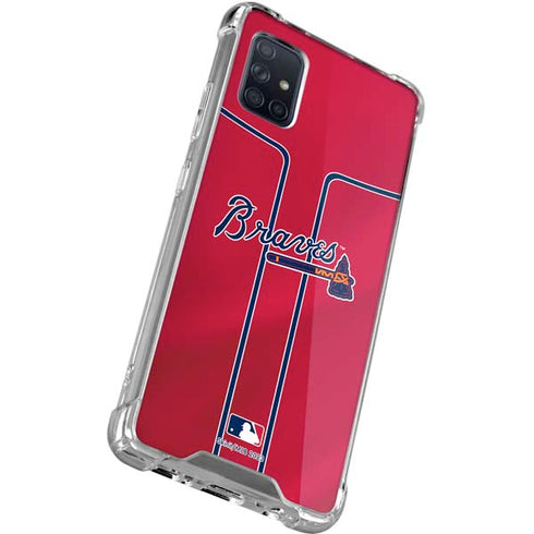 MLB Atlanta Braves Alternate/Away Jersey Galaxy A51 5G Clear Case