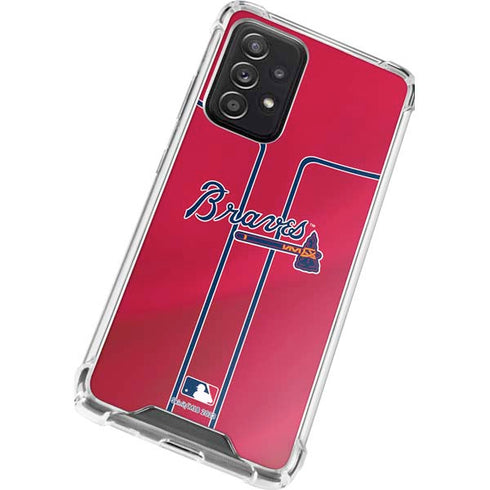 MLB Atlanta Braves Alternate/Away Jersey Galaxy A52 5G Clear Case