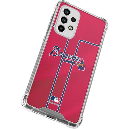 MLB Atlanta Braves Alternate/Away Jersey Galaxy A53 5G Clear Case