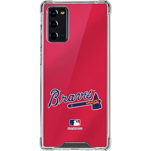 MLB Atlanta Braves Alternate/Away Jersey Galaxy Note20 5G Clear Case