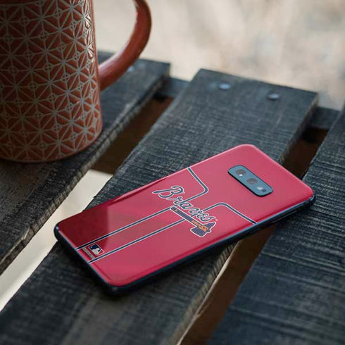 MLB Atlanta Braves Alternate/Away Jersey Galaxy S10e Skin