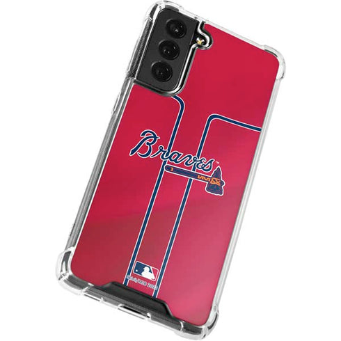MLB Atlanta Braves Alternate/Away Jersey Galaxy S21 FE Clear Case