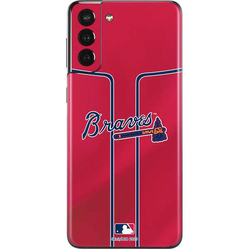 MLB Atlanta Braves Alternate/Away Jersey Galaxy S21 Plus 5G Skin