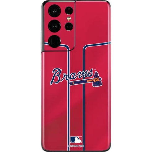 MLB Atlanta Braves Alternate/Away Jersey Galaxy S21 Ultra 5G Skin