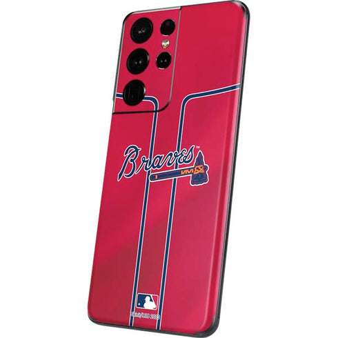 MLB Atlanta Braves Alternate/Away Jersey Galaxy S21 Ultra 5G Skin