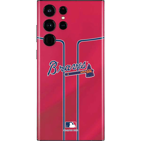 MLB Atlanta Braves Alternate/Away Jersey Galaxy S22 Ultra Skin