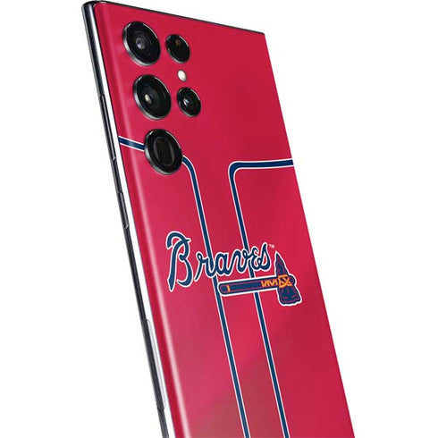 MLB Atlanta Braves Alternate/Away Jersey Galaxy S22 Ultra Skin