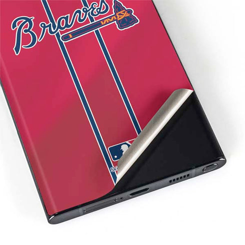 MLB Atlanta Braves Alternate/Away Jersey Galaxy S22 Ultra Skin
