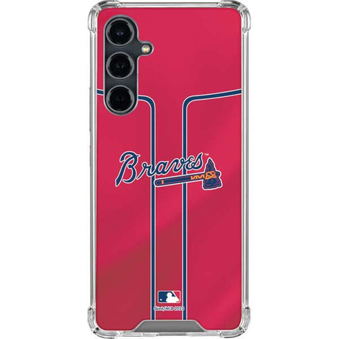 MLB Atlanta Braves Alternate/Away Jersey Galaxy S23 FE Clear Case