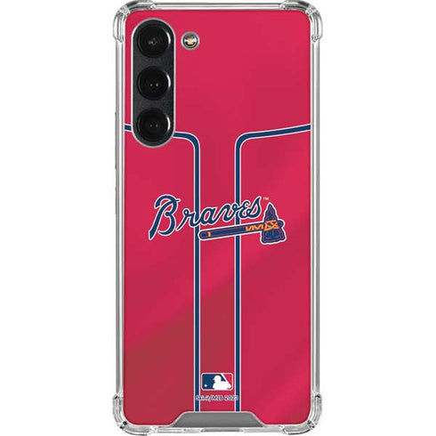 MLB Atlanta Braves Alternate/Away Jersey Galaxy S23 Plus Clear Case