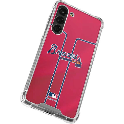 MLB Atlanta Braves Alternate/Away Jersey Galaxy S23 Plus Clear Case