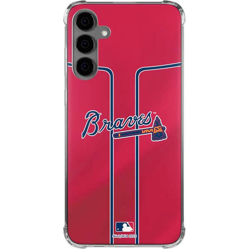 MLB Atlanta Braves Alternate/Away Jersey Galaxy S24 Plus Clear Case