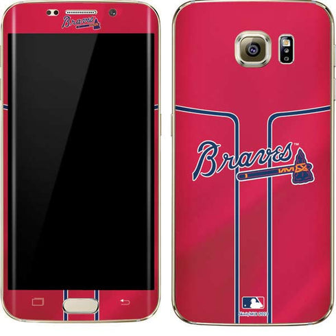MLB Atlanta Braves Alternate/Away Jersey Galaxy S7 Edge Skin