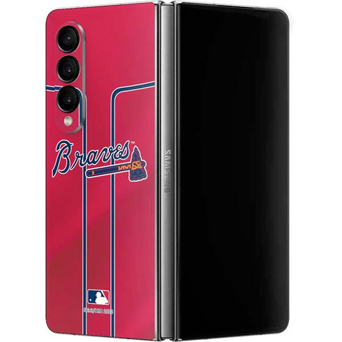 MLB Atlanta Braves Alternate/Away Jersey Galaxy Z Fold4 5G Skin