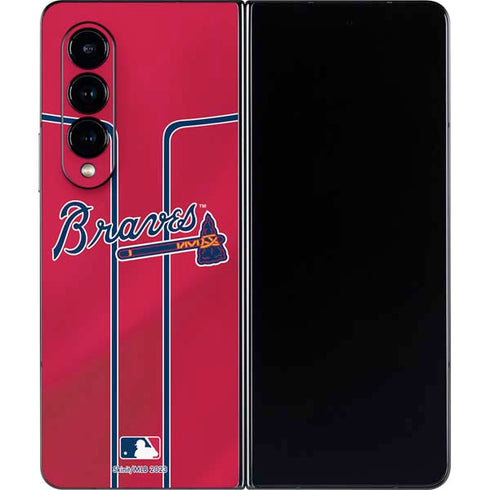 MLB Atlanta Braves Alternate/Away Jersey Galaxy Z Fold4 5G Skin