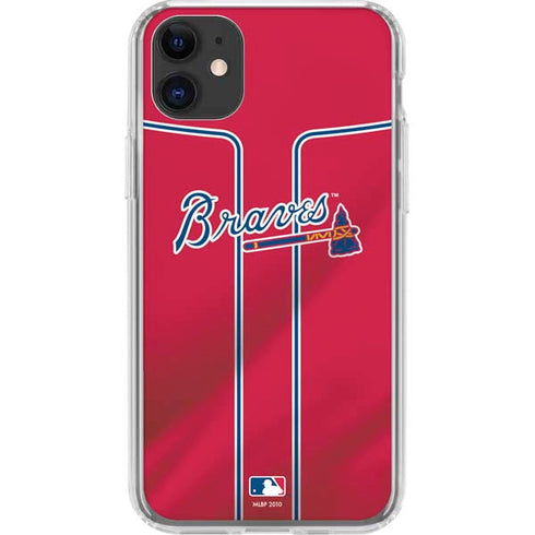 MLB Atlanta Braves Alternate/Away Jersey iPhone 11 Clear Case