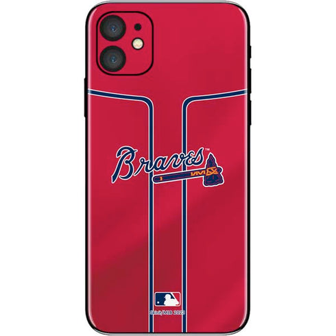 MLB Atlanta Braves Alternate/Away Jersey iPhone 11 Skin