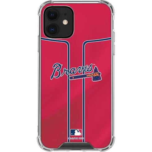 MLB Atlanta Braves Alternate/Away Jersey iPhone 12 Clear Case