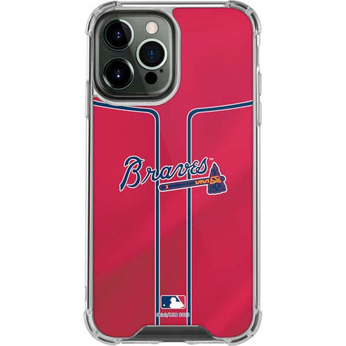 MLB Atlanta Braves Alternate/Away Jersey iPhone 13 Pro Max Clear Case