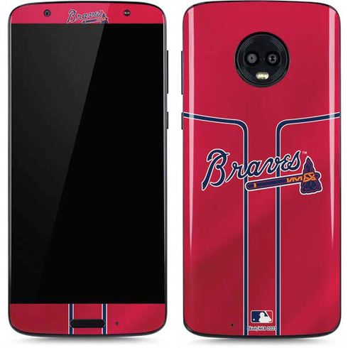 MLB Atlanta Braves Alternate/Away Jersey Moto G6 Skin