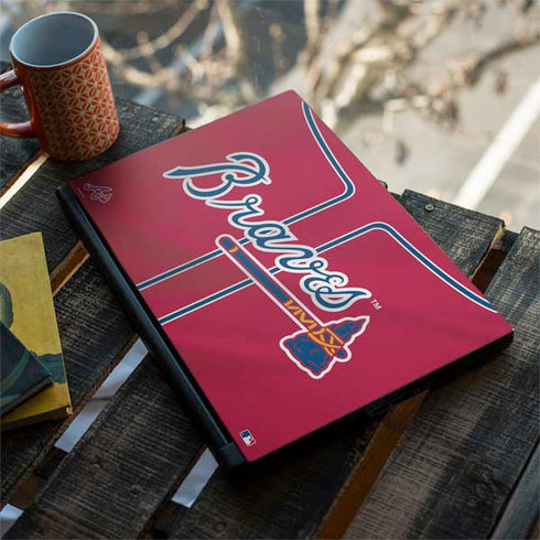 MLB Atlanta Braves Alternate/Away Jersey MSI GS65 Stealth Laptop Skin