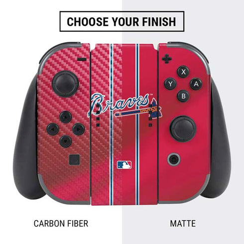 MLB Atlanta Braves Alternate/Away Jersey Nintendo Switch Bundle Skin