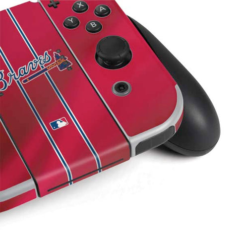 MLB Atlanta Braves Alternate/Away Jersey Nintendo Switch OLED (2021) Skin