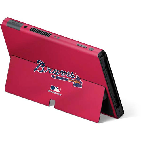 MLB Atlanta Braves Alternate/Away Jersey Nintendo Switch OLED (2021) Skin