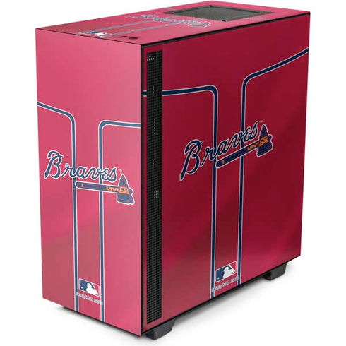 MLB Atlanta Braves Alternate/Away Jersey NZXT H510 Compact ATX Mid-Tower Case Skin
