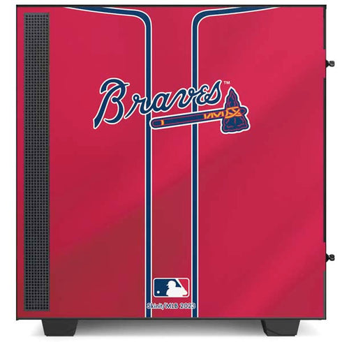 MLB Atlanta Braves Alternate/Away Jersey NZXT H510 Compact ATX Mid-Tower Case Skin