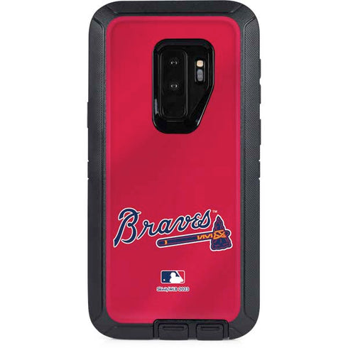 MLB Atlanta Braves Alternate/Away Jersey Otterbox Defender Galaxy Skin