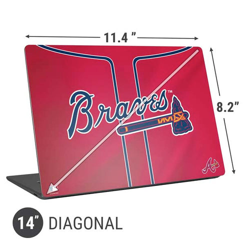 MLB Atlanta Braves Alternate/Away Jersey Universal Laptop 14in (11.4 x 8.2in) Skin