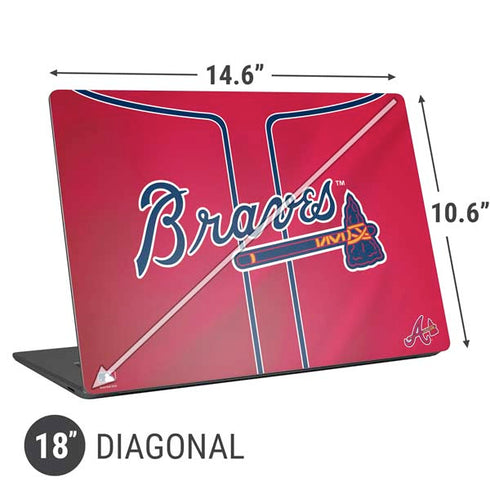 MLB Atlanta Braves Alternate/Away Jersey Universal Laptop 18in (14.6 x 10.6in) Skin