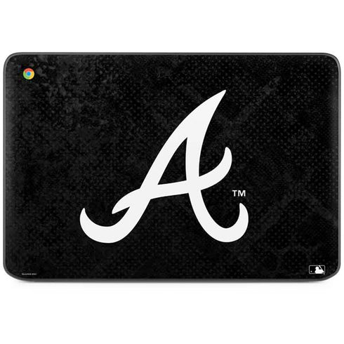 MLB Atlanta Braves Dark Wash HP Chromebook Skin