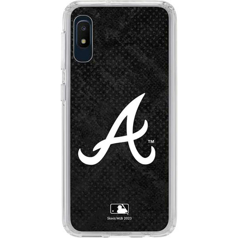 MLB Atlanta Braves Dark Wash Galaxy A10e Clear Case