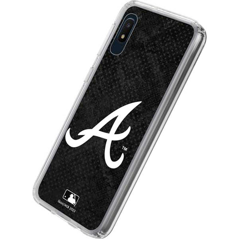 MLB Atlanta Braves Dark Wash Galaxy A10e Clear Case