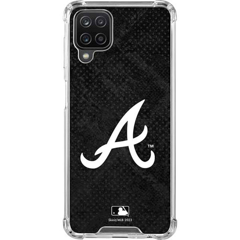 MLB Atlanta Braves Dark Wash Galaxy A12 Clear Case