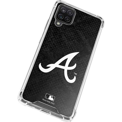 MLB Atlanta Braves Dark Wash Galaxy A12 Clear Case